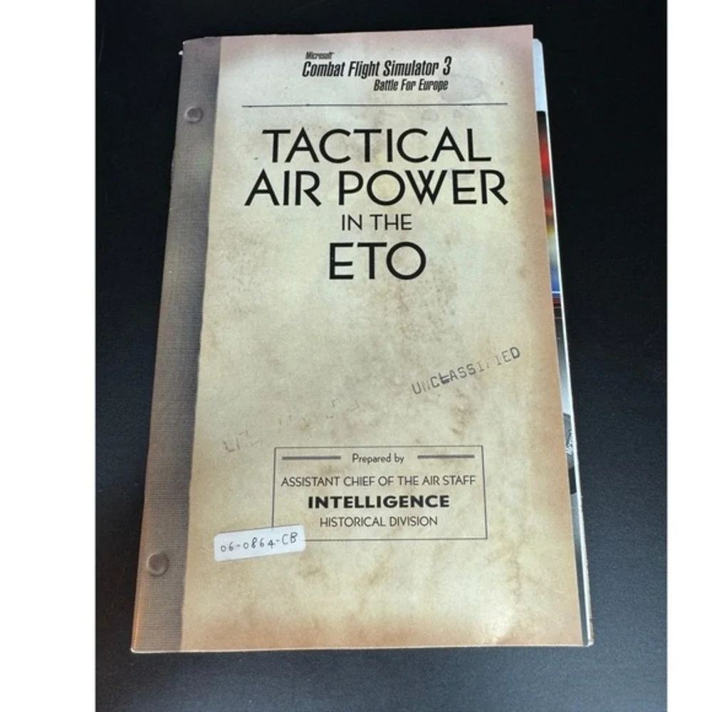 Keyboard Commands + Manual for Microsoft Combat Flight Simulator 3 PC Game